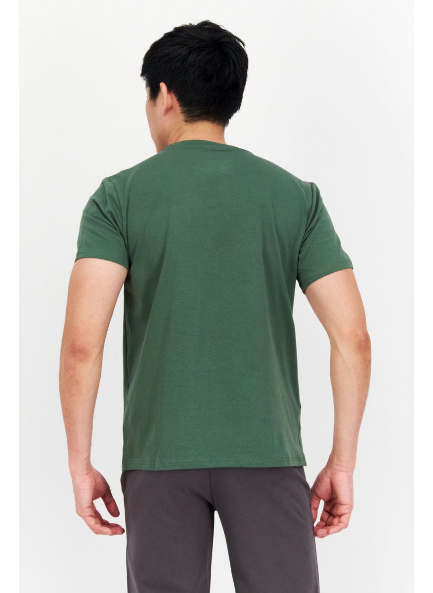 Nordland Men Sportswear Fit Training T-Shirt, Green  - Image 3