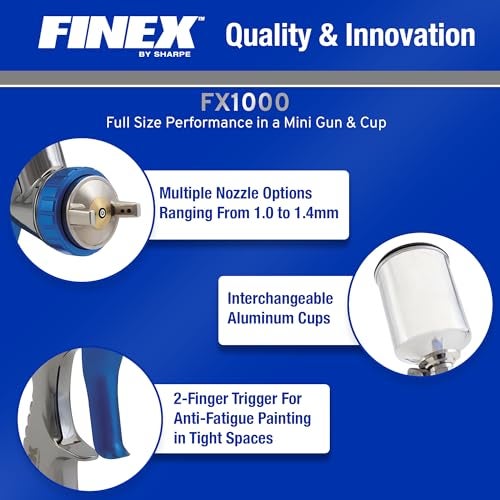SHARPE مسدس رش الطلاء GracoSharpe 289200A MiniHvlp Fx1000، 1.0 مم - Image 3