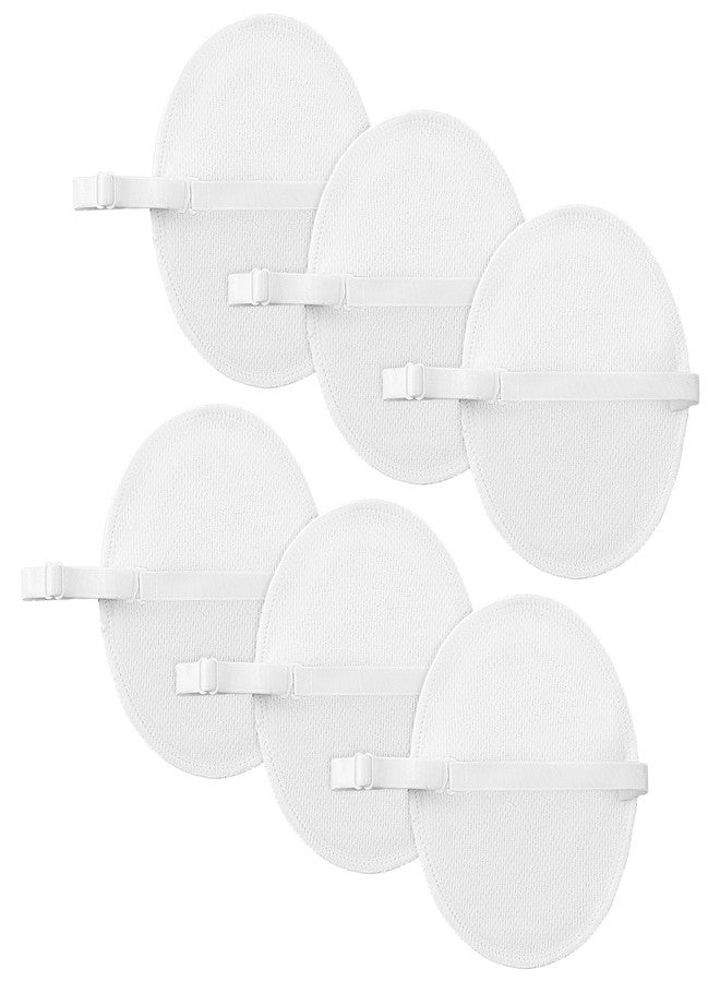Grevosea 3 Pairs Underarm Sweat Pads, Reusable Armpit Sweat Pads for Women Comfortable and Breathable Sweat Pads for Under Arms Workouts and Special Use (White - Image 1