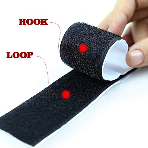 LLPT Hook and Loop Tape Color White 1 Inch x 23 Feet Each Roll Heavy Duty Adhesive Hook Loop Strip Mounting Tape for Indoor and Outdoor (HTW130) - Image 5