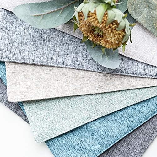 Fennco Styles Fennco Styles Classic Woven Textile Decorative 12 x 18 Inch Table Placemats Set of 4  Sea Green Table Place Mats for Family Dinner Banquets Special Events and Home Dcor  - Image 5