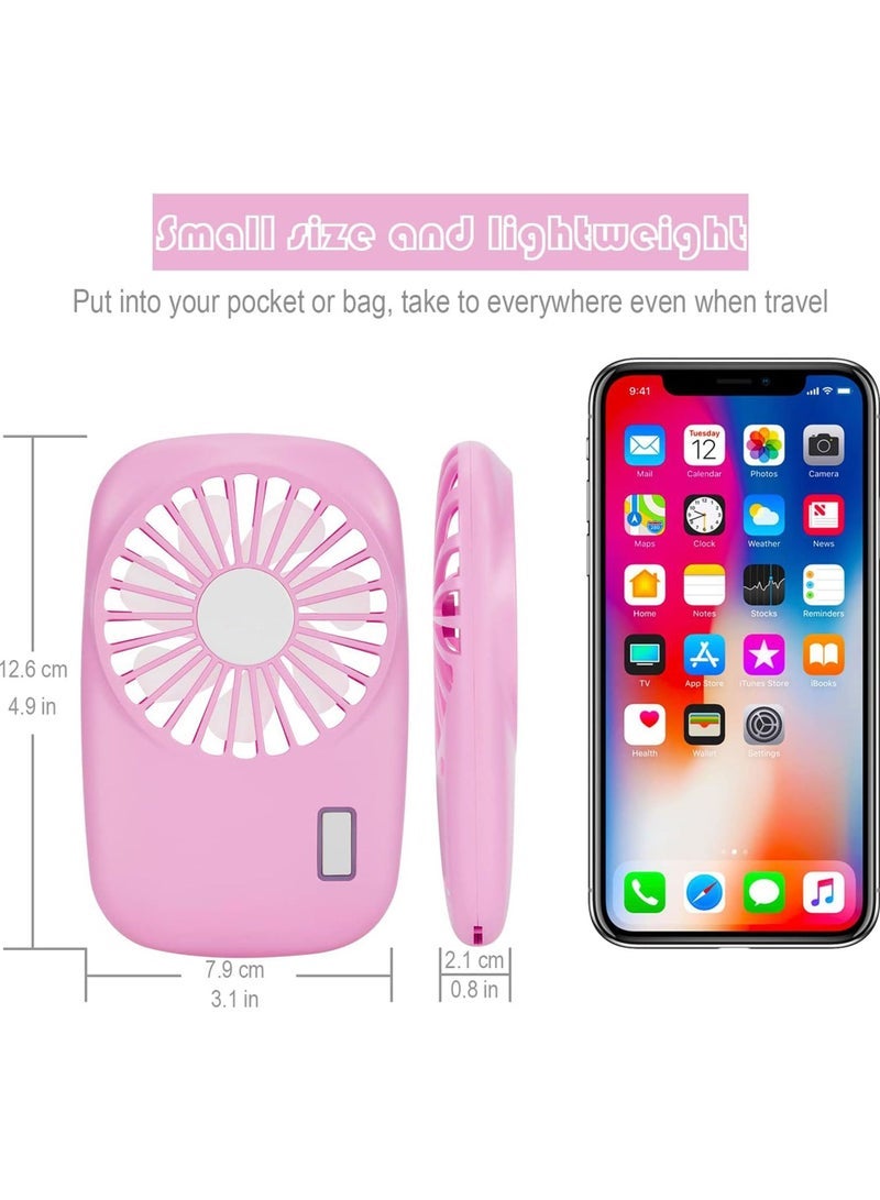 Captaintech Fan Mini Fan Powerful Small Personal Portable Fan Speed Adjustable USB Rechargeable Cooling for Kids Girls Boys Woman Home Office Travel - Image 2