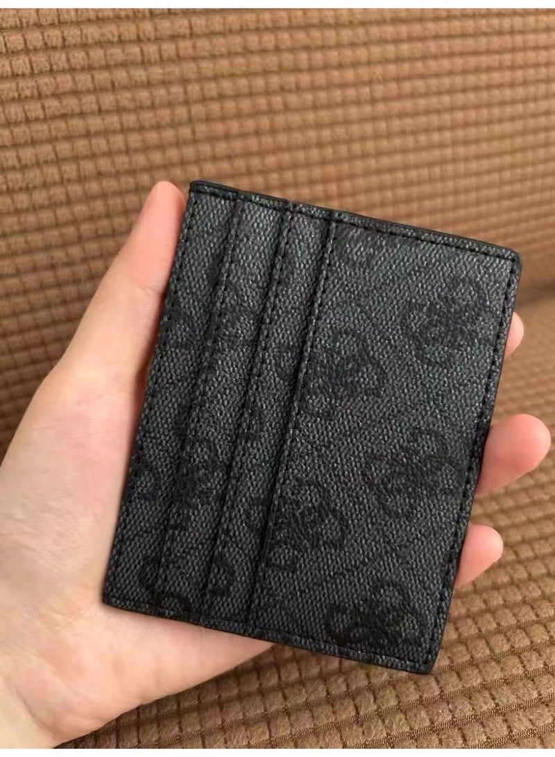 جيست حامل بطاقات مزخرف من علامة تجارية عصرية مع 7 فتحات وعلامة مثلث معدنية - Image 3