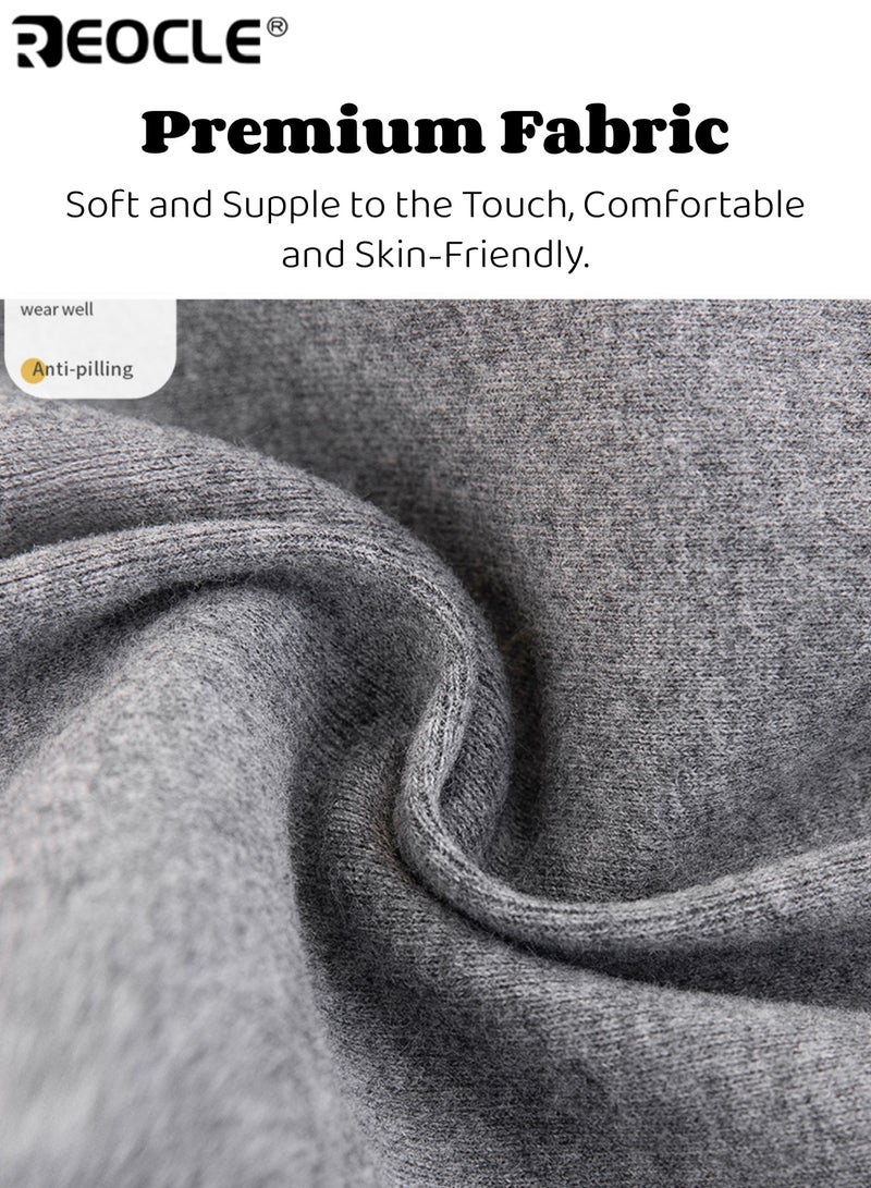 REOCLE Girl's Cotton Leggings with Fashionable Design and Soft Brushed Fabric Comfortable Base Layer Pants for Spring Autumn Wear - Image 5