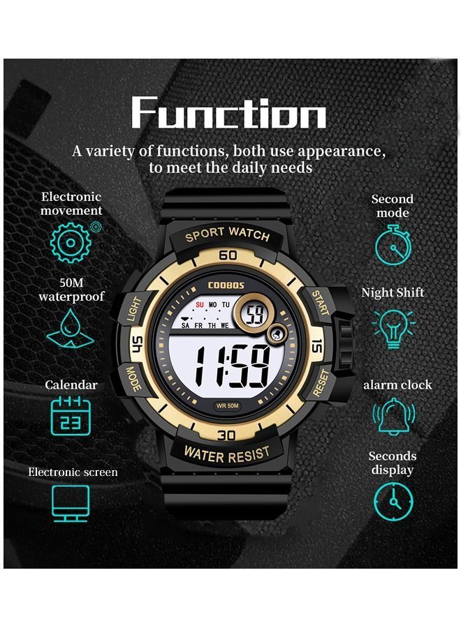 COOBOS Multifunctional Round Screen Electronic Watch For Kids - Image 2