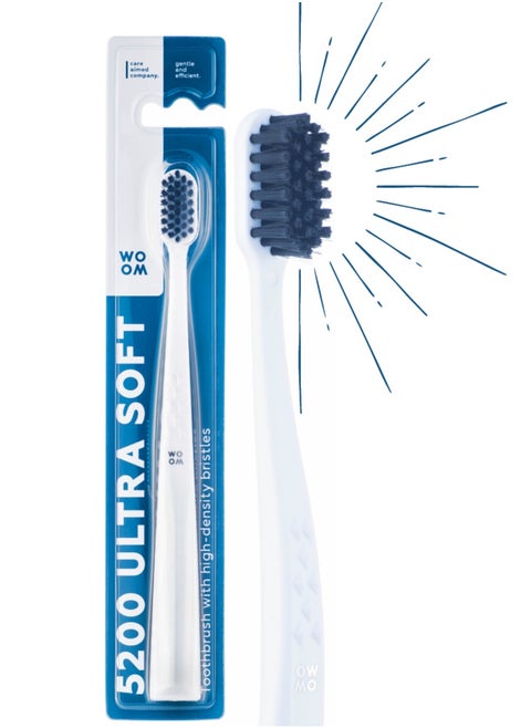 Toothbrush WOOM 5200 Ultra Soft for Sensitive Teeth and Gums, White