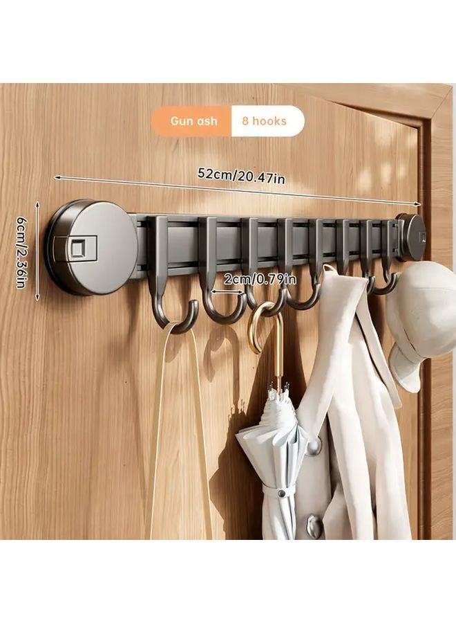 Simple Size Suction Cup Hooks 4 Hooks Reusable No Drill Adhesive Wall Mounted Organizer - Image 3