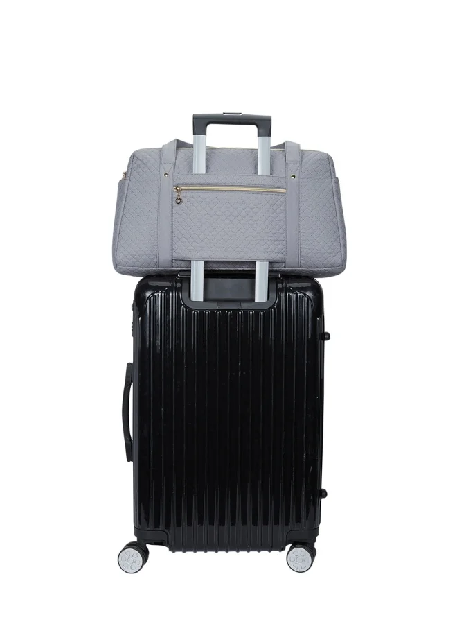 BAGSMART BAGSMART Cyan Weekender Overnight Bag Large Carry-on Bag With Shoe Bag