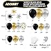 ADOINBY Black Gold and Silver Balloon Arch Kit 142Pcs Metallic Chrome Balloons and Stars Balloon Garland kit Different Size Balloons Kit for New Year Men Birthday 2026 Graduation Party Decorations - Image 4
