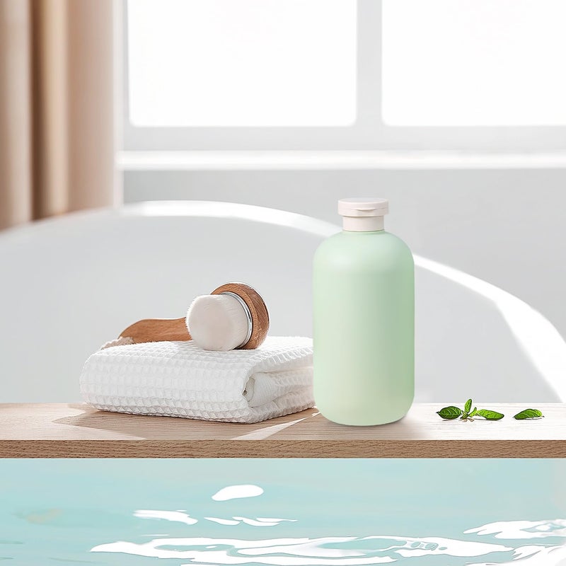 UMETASS 6.8 oz Plastic Travel Shampoo Bottles, Refillable Flip Cap Squeeze Bottles for Toiletries, Large Leakage-proof Travel Shampoo and Conditioner Container (Blue and Green) - Image 5
