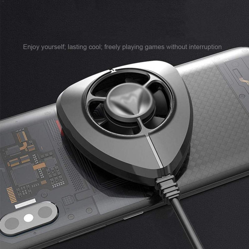 TEOYETTSF Mini Handheld Cooling Fan Gamepad Handle Radiator Mobile Phone Cooler Cooling Holder Tablet - Image 2