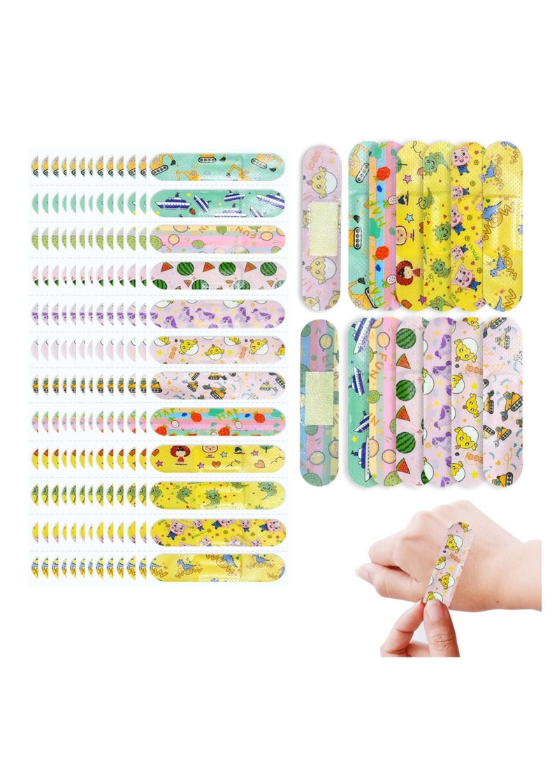 Excefore Colorful Cartoon Adhesive Bandages for Kids, 360 Pcs Children Waterproof Breathable Bandages, Bandages for Kids Repair Tape, Knuckle Stickers Comfortable Protection Scrapes and Cuts - Image 1