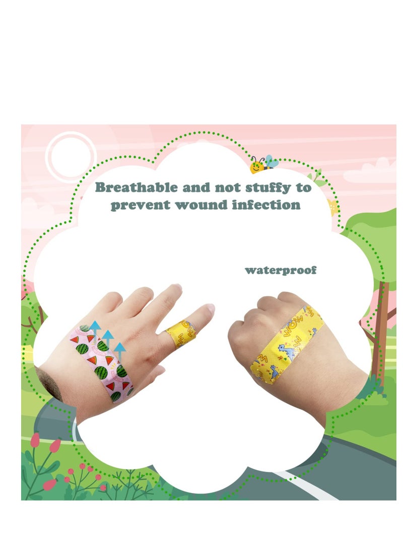Excefore Colorful Cartoon Adhesive Bandages for Kids, 360 Pcs Children Waterproof Breathable Bandages, Bandages for Kids Repair Tape, Knuckle Stickers Comfortable Protection Scrapes and Cuts - Image 3