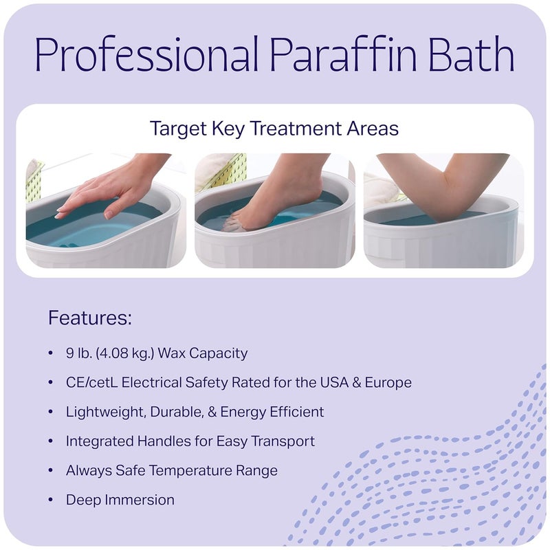Therabath Professional Thermotherapy TB6 Paraffin Wax Bath Helps Relieve Arthritis Muscle Stiffness Heat Therapy for Hands Feet Face Body Made in USA 6 lb Cranberry Zest - Image 4