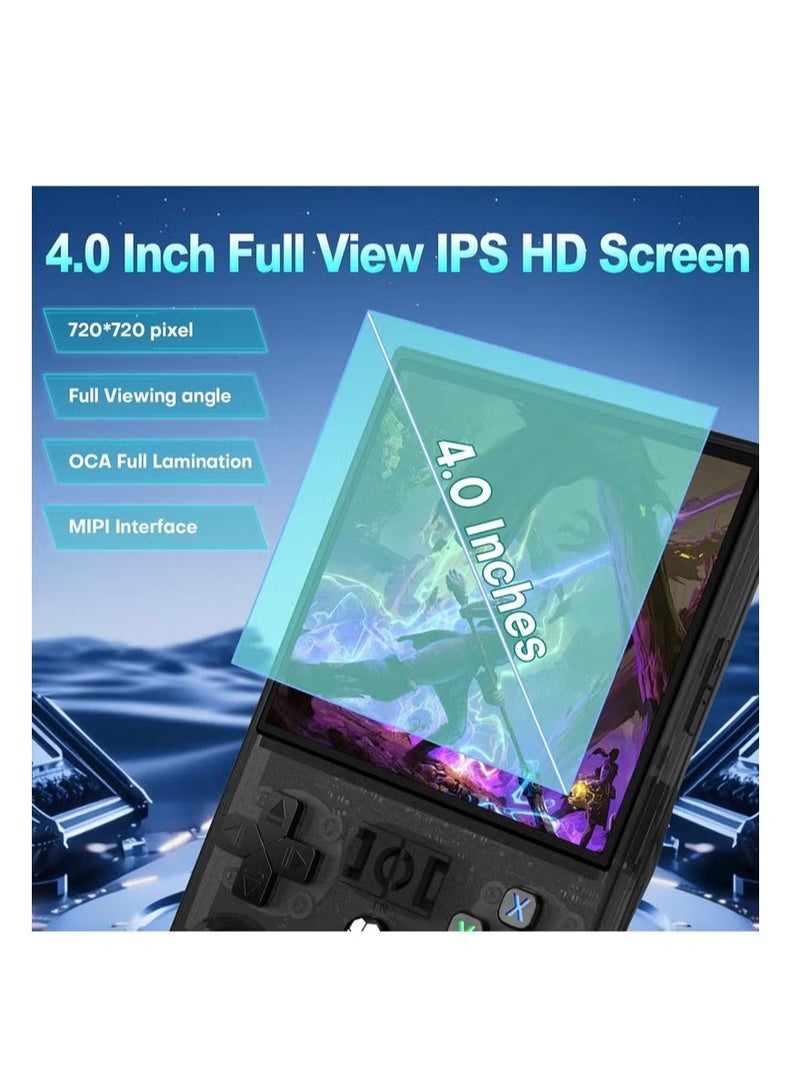 BlueFire R36MAX Retro Handheld Game Console with 4.0" IPS HD Screen, 64GB 18000+ Classic Games, Quad-Core RK3326, Linux OS, 30+ Emulators, 4000mAh Battery, Plug & Play, Dual Joysticks – Portable Gaming Console for Kids & Adults - Image 2