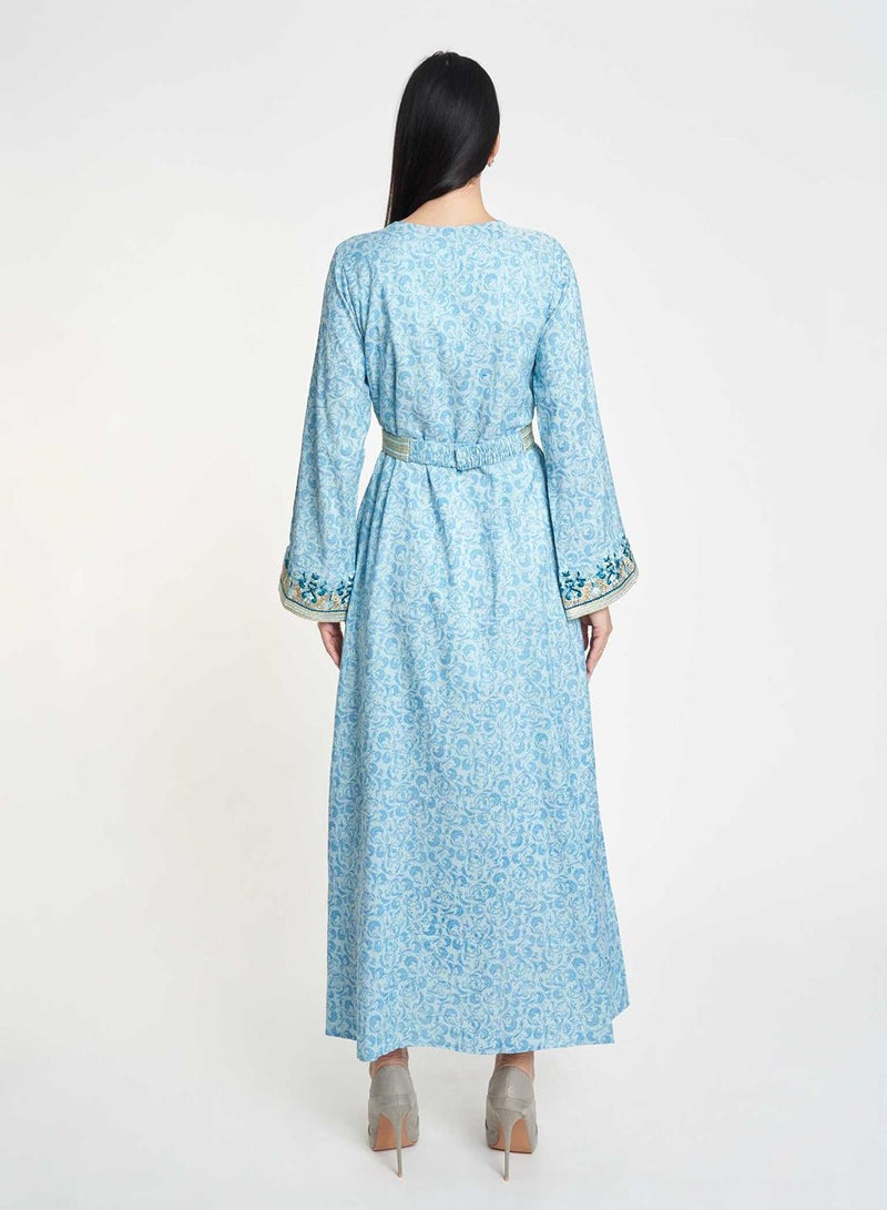 كشخة جلابية مطبوعة بنقشة مغربي - Image 3