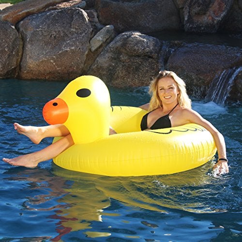 GoFloats Duck Party Tube Inflatable Raft, Float In Style (for Adults and Kids) - Image 2
