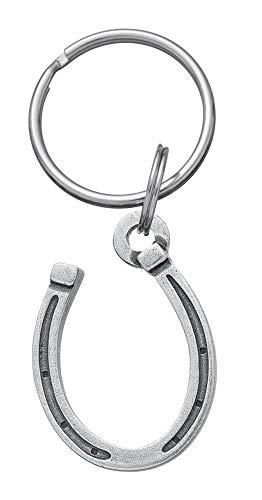 DANFORTH Horseshoe Keychain – Handcrafted Pewter Horse Shoe Keychain – Made In USA - Image 1