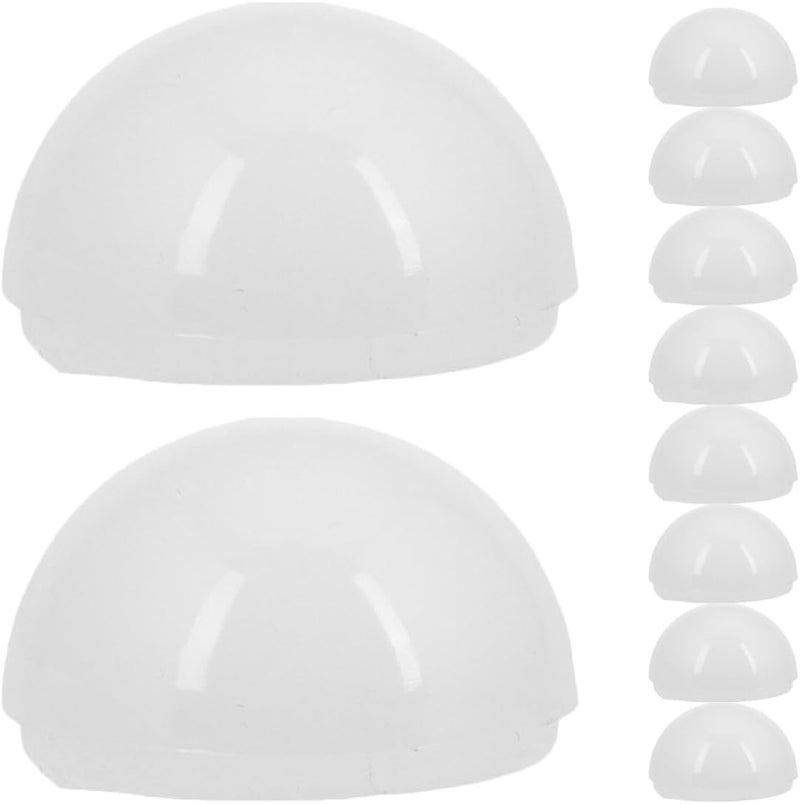 10pcs Vanity Light Shell Replacement Globes Half Sphere PC Lamp Shade Fixture for Makeup Mirror LED Lighting Bathroom Bedroom - Image 1