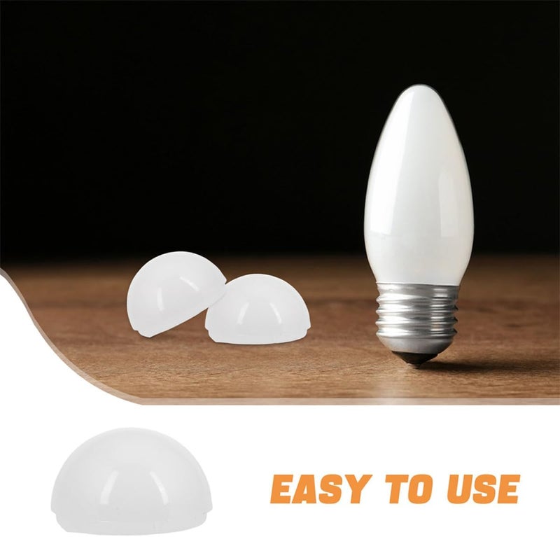 10pcs Vanity Light Shell Replacement Globes Half Sphere PC Lamp Shade Fixture for Makeup Mirror LED Lighting Bathroom Bedroom - Image 3