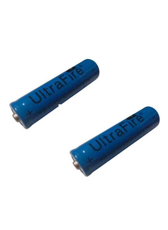 Generic - 2 Pieces 18650 5000mAh 3.7V Long Lasting Rechargeable Lithium-ion Battery - Image 1