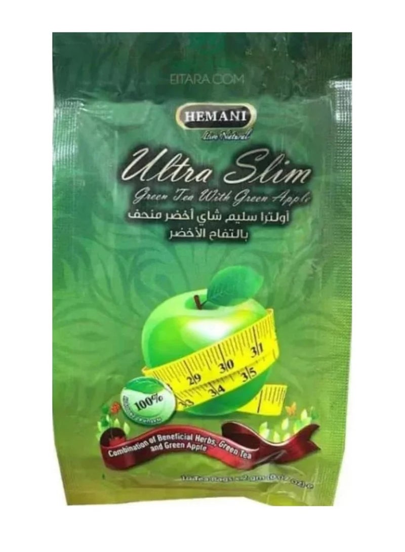 Himani Ultra Slim Green Tea with Green Apple 10 bags - Image 1