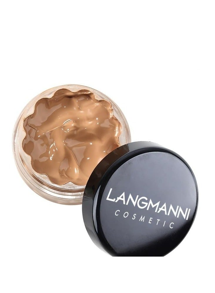 LANGMANNI كريم خافي العيوب - يخفي، يحدد، يرطب، يضيء لون البشرة، كريم أساس طويل الأمد (تان، لجميع الأنواع) - Image 1