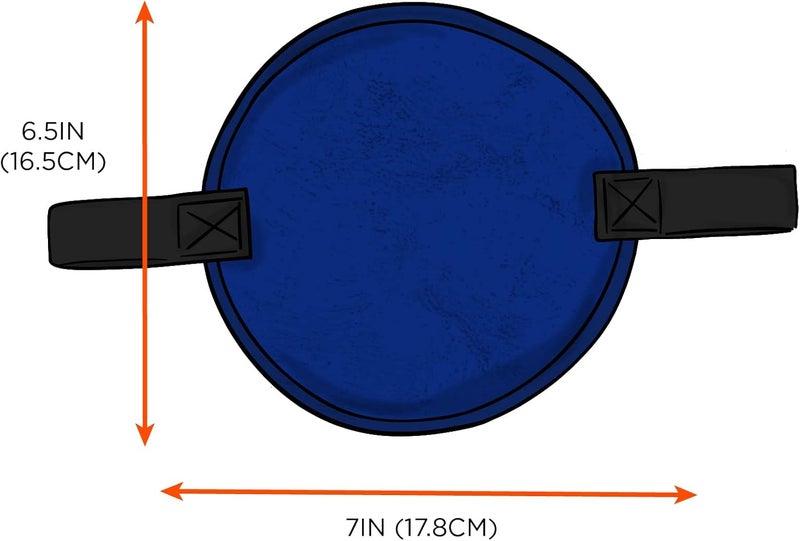 Ergodyne ChillIts 6715 Evaporative Polymer Cooling Interior Hard Hat Pad Solid Blue Pack of 2 - Image 5