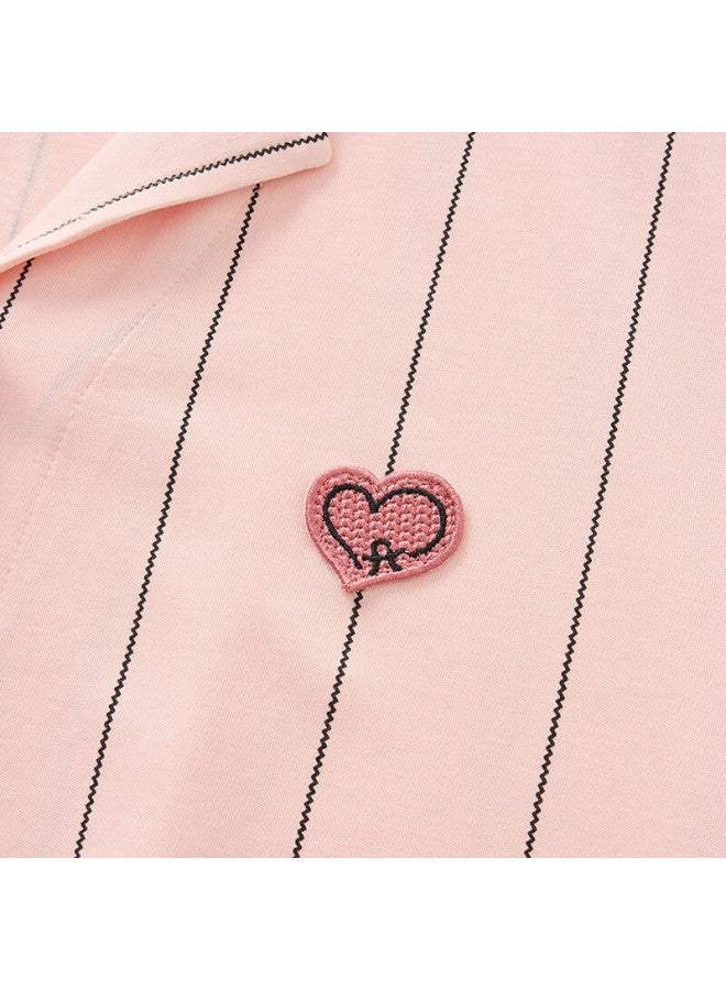 Fenton Fenteng Soft Breathable Cotton Skin-friendly Autumn New Couples Striped Pajama Set For Men And Women - Image 3