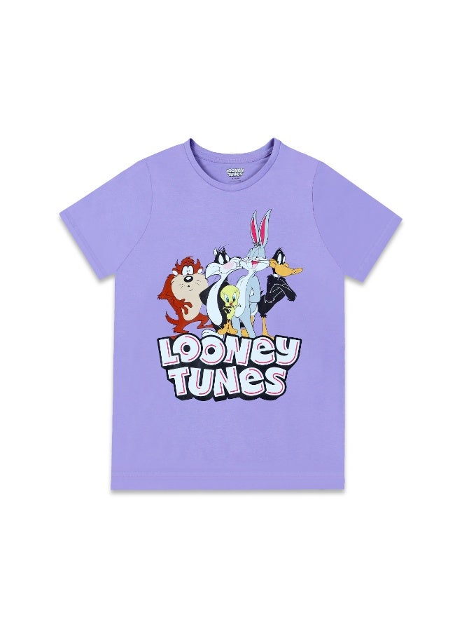 Warner Bros. Looney Tunes  Girl's Short Sleeve 100% Cotton T-Shirt - Image 2