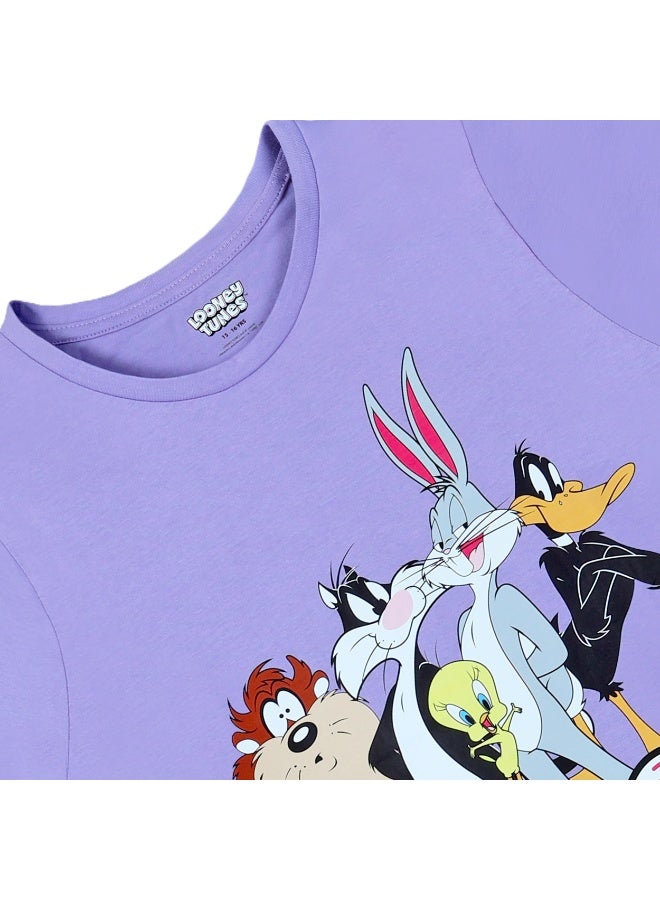 Warner Bros. Looney Tunes  Girl's Short Sleeve 100% Cotton T-Shirt - Image 5