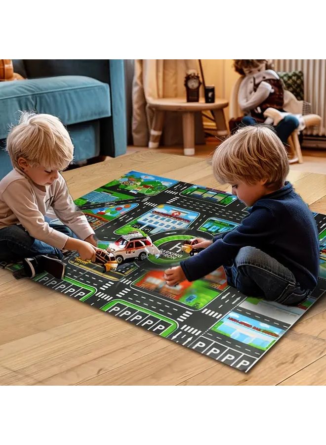 Kids Traffic Play Map 22.44x32.68 Inch Educational Toy for Toddlers Motor Skills - Image 5