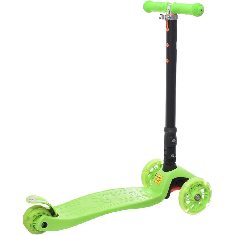 سكوتر قابل للطي بعجلات مضيئة - أخضر - BG-03 - Image 2