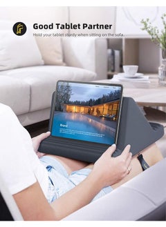 Lamicall Tablet Pillow Stand Pillow Soft Pad For Lap Tablet Holder Dock For Bed With 6 Viewing Angles For 4 13 Inch Tablets Like Ipad Pro 11 13 Air Mini Kindle Galaxy Tab E Reader Dark Gray  - Image 3