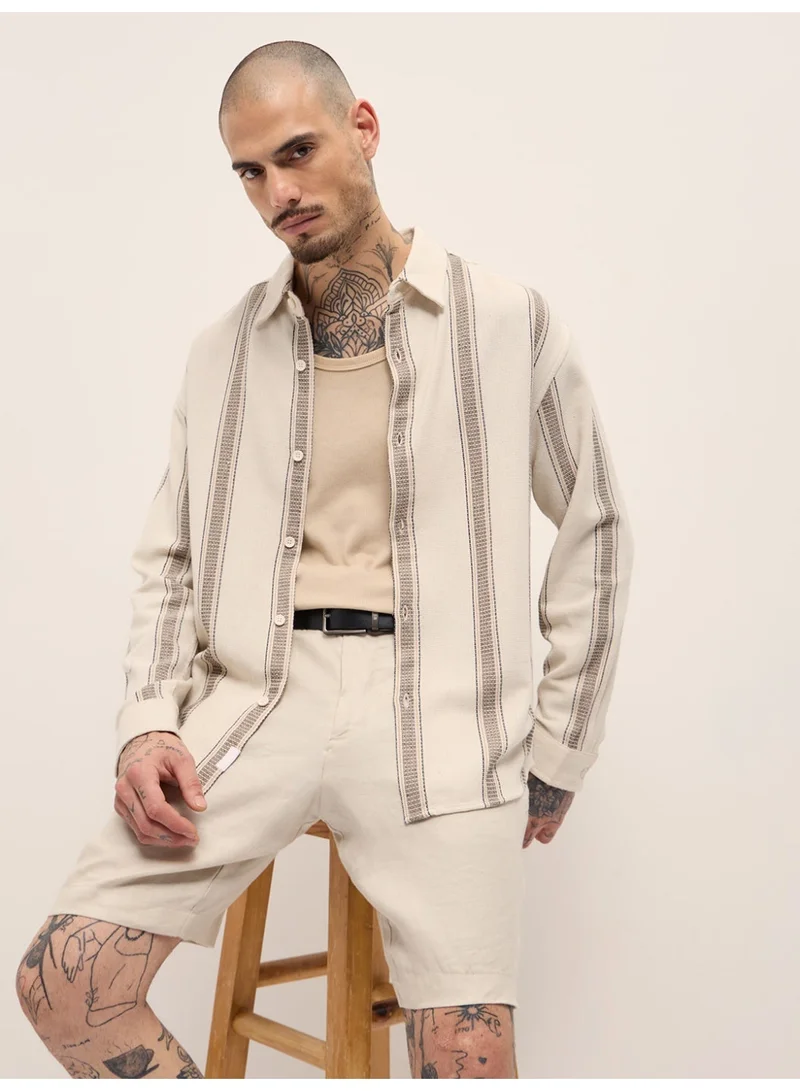 ذا بير هاوس Men’s Trendy Shacket for All Seasons | Casual Overshirt Jacket for Men | Versatile Outerwear Layer for Office, Streetwear & Travel | Modern Smart Look for Everyday Outfits