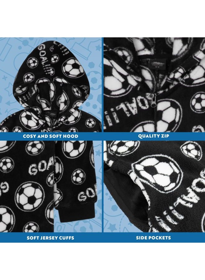 Get Trend CityComfort Football Onesie for for Boys, Cuffed Sleeves and Cuffed Ankles (9-10 Years, Black) - Image 4
