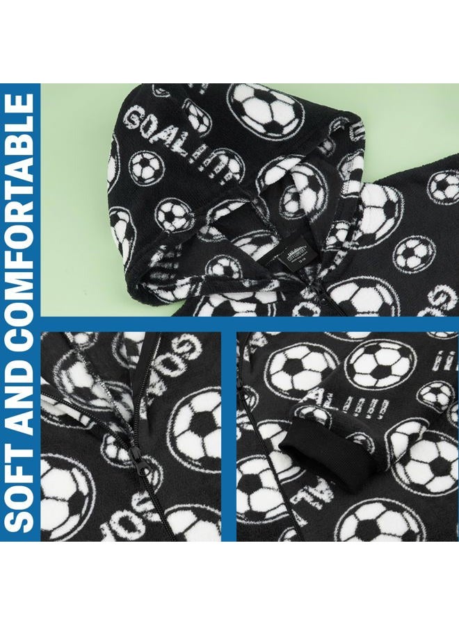Get Trend CityComfort Football Onesie for for Boys, Cuffed Sleeves and Cuffed Ankles (9-10 Years, Black) - Image 5
