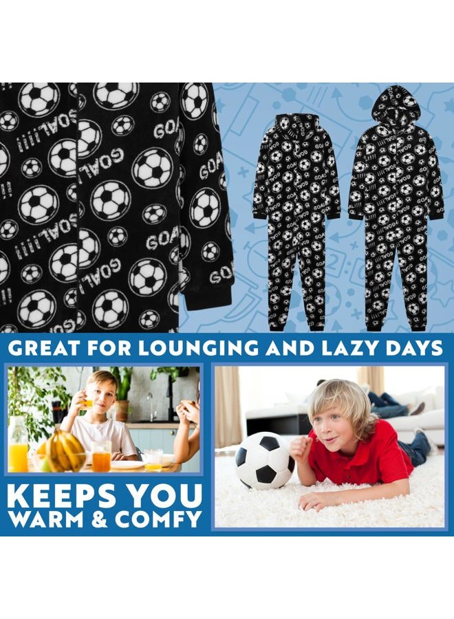 Get Trend CityComfort Football Onesie for for Boys, Cuffed Sleeves and Cuffed Ankles (9-10 Years, Black) - Image 3