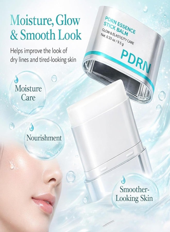 VishBin PDRN Collagen Essence Stick Balm for Face Eye Neck – Hydrating Moisturizing Glow Stick, Smooth-Looking & Supple Appearance Care, Korean Skincare Portable Multi Balm - Image 3