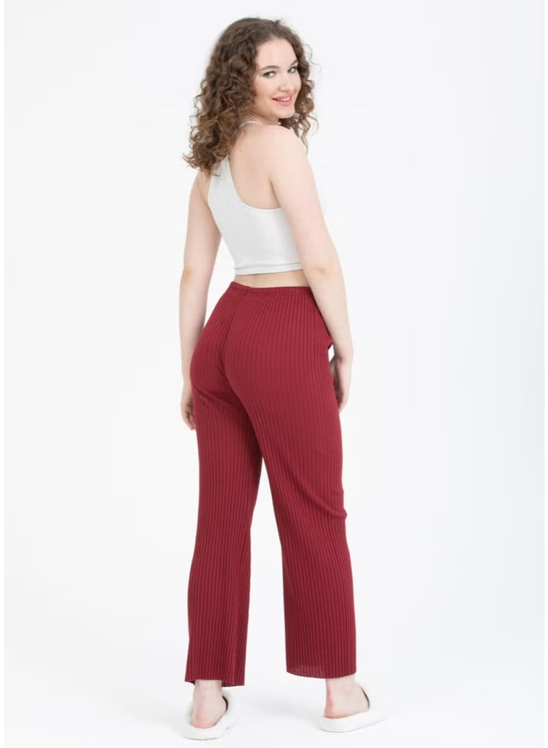 Bluence Ribbed Women's Sports Trousers with Elastic Waist - Image 1