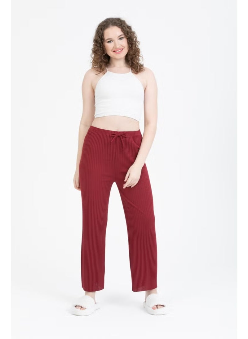 Bluence Ribbed Women's Sports Trousers with Elastic Waist - Image 4