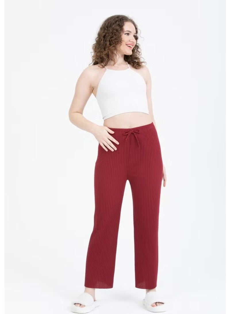 Bluence Ribbed Women's Sports Trousers with Elastic Waist - Image 2