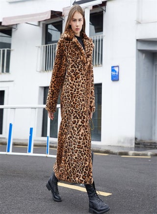 Faux Fur Leopard Print Super Long Coat - pzsku/ZA9C66E5C959C6AE167FCZ/45/_/1670337584/2b106cf5-9133-4c7b-8572-10651adbd511