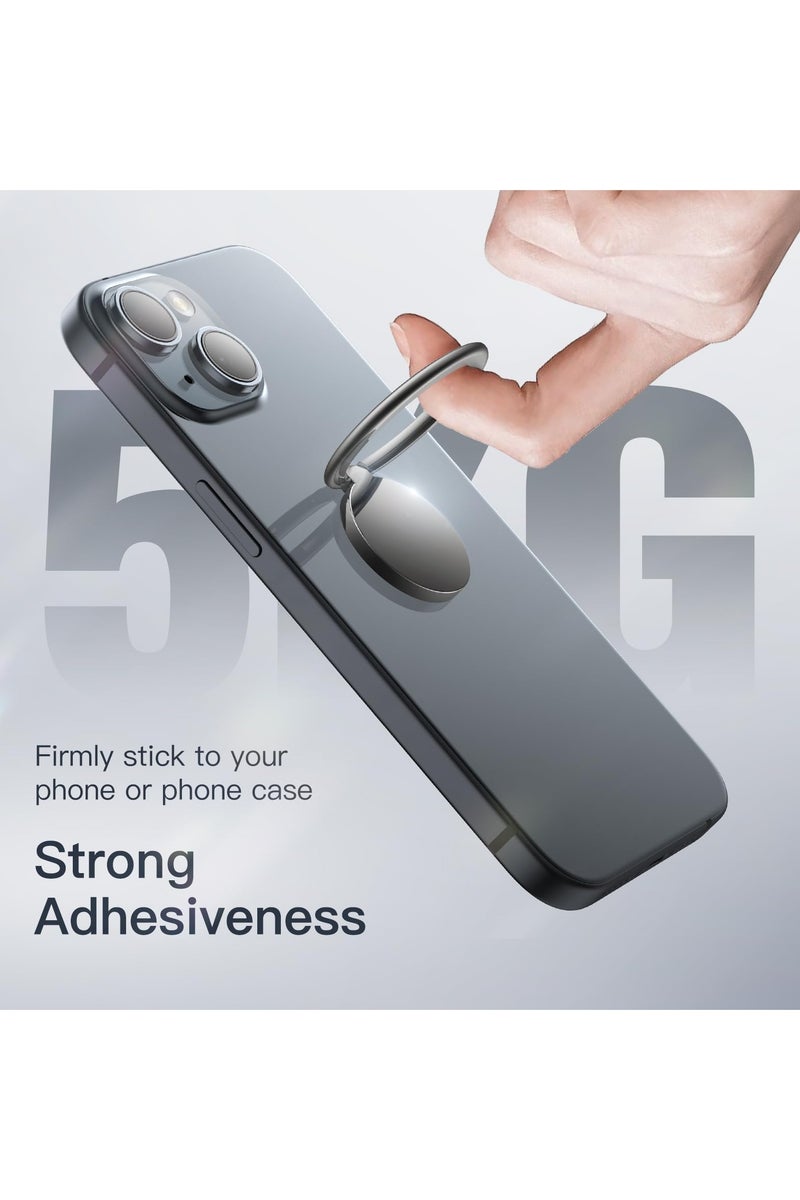 CMGTYYD Cell Phone Ring Holder, 360 Degree Rotation Metal Finger Grip Adjustable Cellphone Stand for Magnetic Car Mount, Compatible with iPhone, Galaxy, Pixel and More Smartphone - Image 4