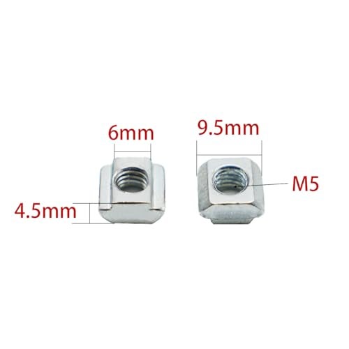 Iverntech 8pcs Corner Bracket 37x50mm for 2040 Aluminum Extrusion Profile 4 Hole Inside Brackets Connector with 32Pcs M5 Screws + 32 Pcs T Nuts+1Pcs Wrench - Image 3