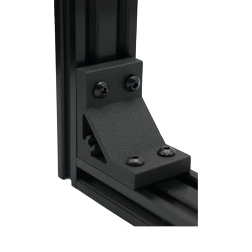 Iverntech 8pcs Corner Bracket 37x50mm for 2040 Aluminum Extrusion Profile 4 Hole Inside Brackets Connector with 32Pcs M5 Screws + 32 Pcs T Nuts+1Pcs Wrench - Image 5