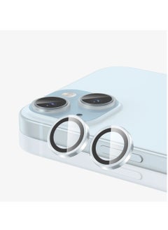 Protect iPhone 15 & iPhone 15 Plus Camera Lens Protector 9H Tempered Glass Camera Cover Screen Protector with HD Clear & Metal Individual Ring design for iPhone 15 6.1 & iPhone 15 Plus 6.7  - Image 2