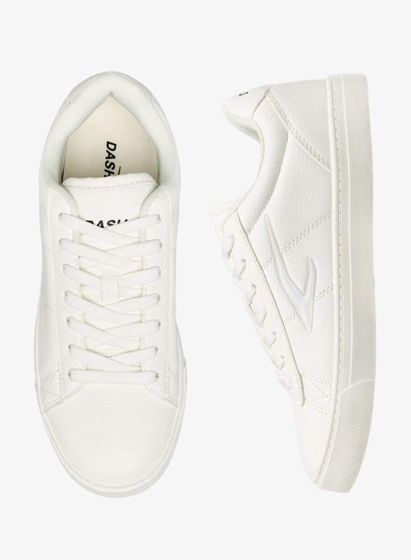 Dash Solid Lace-Up Sports Shoes - Image 1
