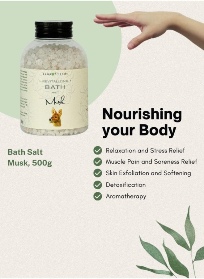 Soap&Friends Soap&Friends Sensual Musk Bath Salt for Skin Renewal and Vitality 500g  - Image 5