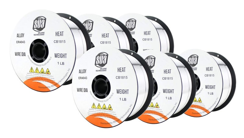 SA  ER4043  MIG Aluminum Welding Wire  1 Lb x 0035 6 SPOOLS